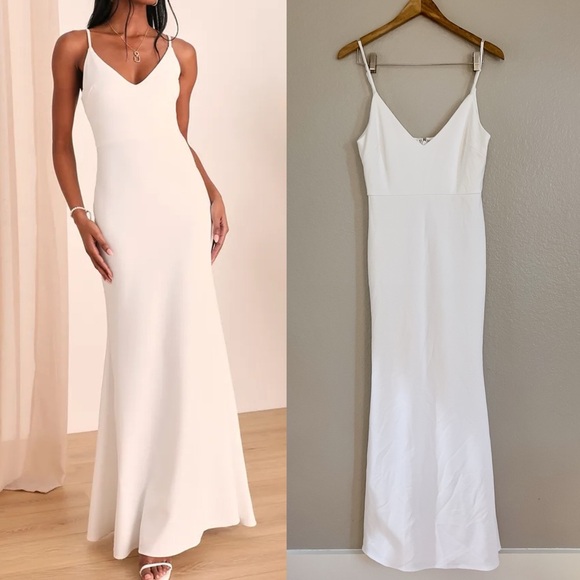 NWOT Infinite Glory White Maxi Dress - Picture 4 of 9